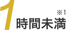 1時間未満